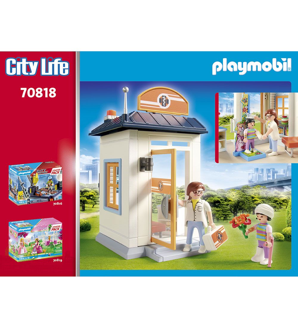 Playmobil City Life - Starter Pack Børnelæge - 70818 - 57 Dele