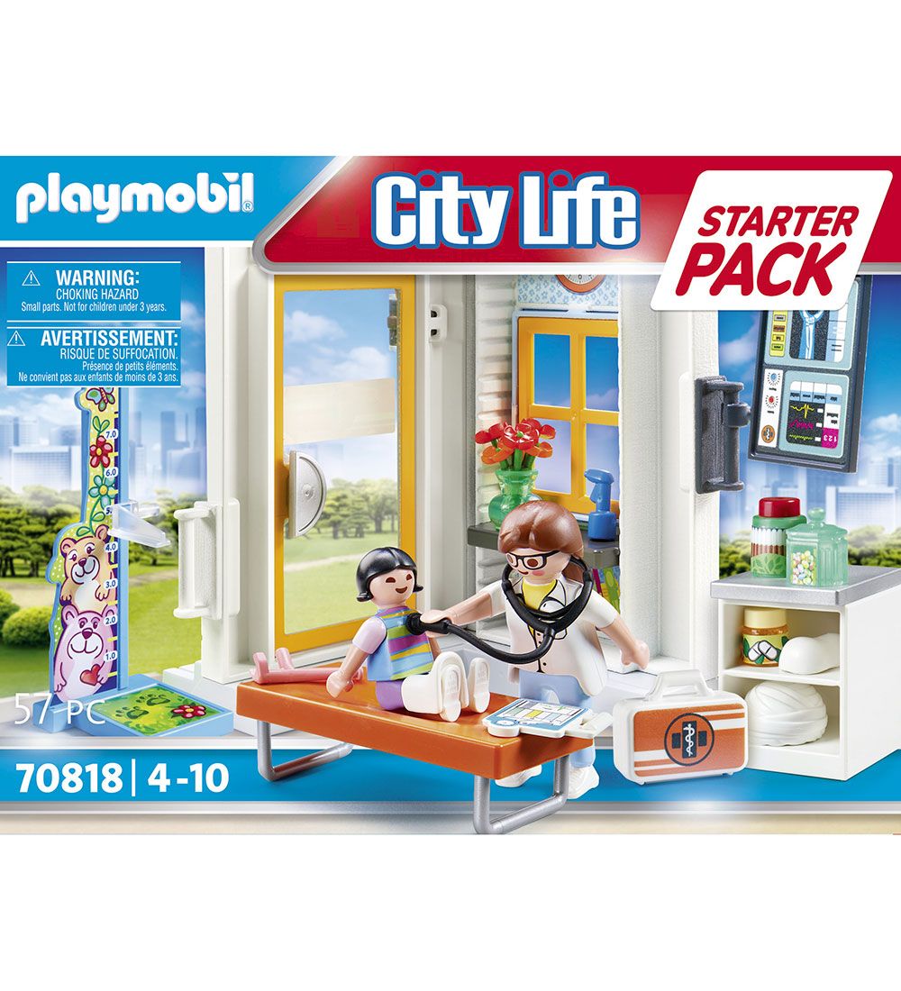 Playmobil City Life - Starter Pack Børnelæge - 70818 - 57 Dele