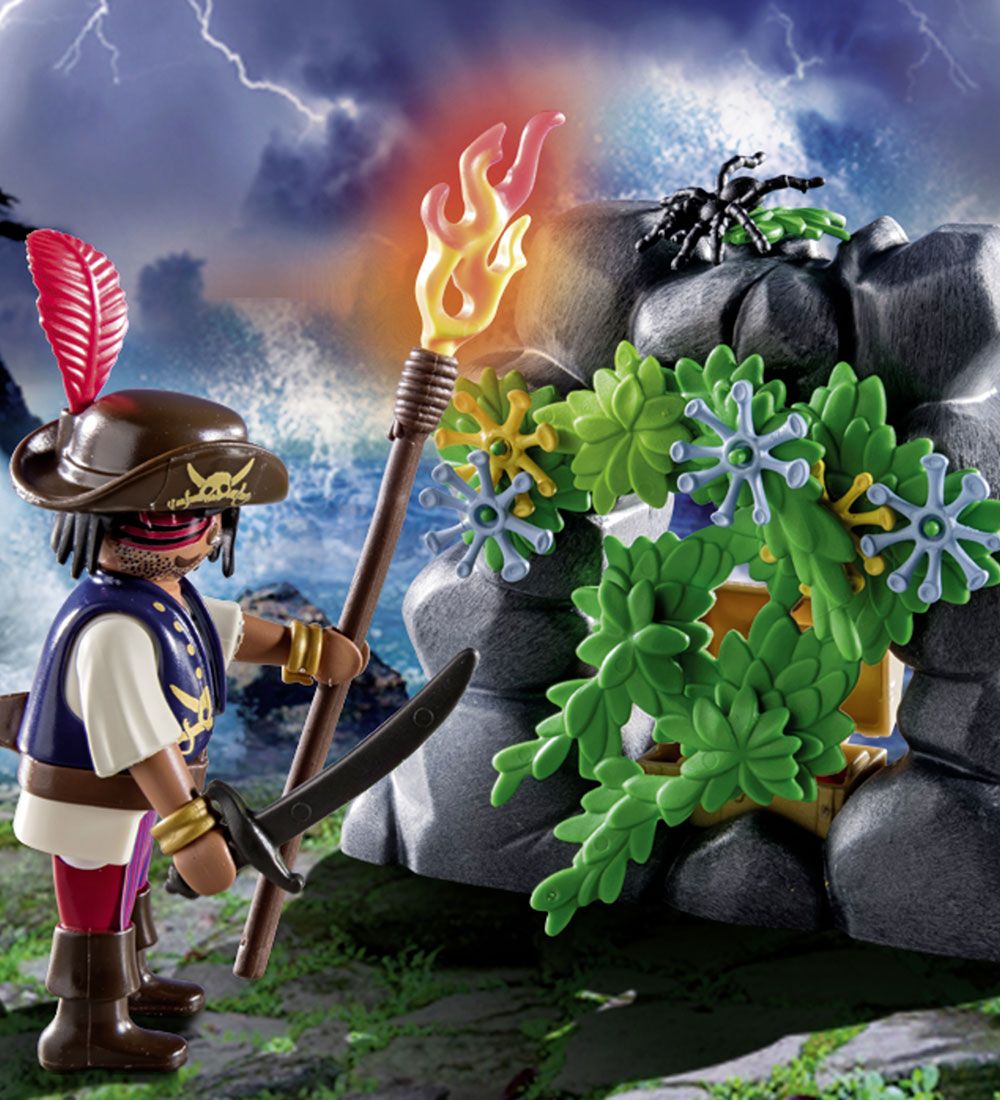 Playmobil Pirates - Pirat-skatteskjulested - 70414 - 63 Dele