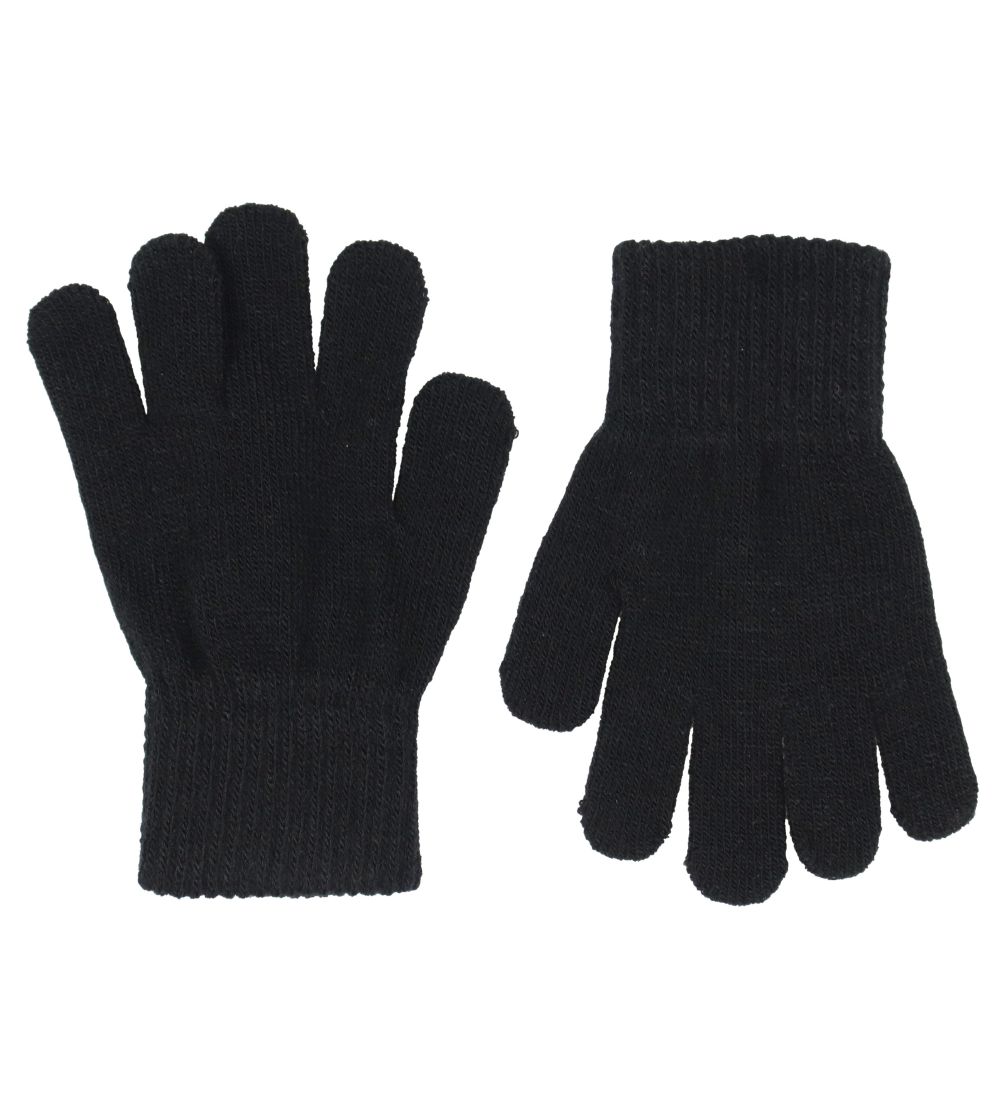 Melton Handsker Strik - 2-pak - Dark Grey Melange