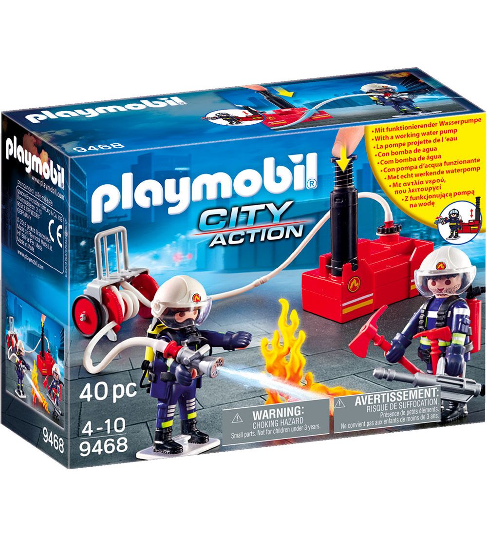 Playmobil City Action - Brandmnd Med Vandpumpe - 9468 - 40 Dele