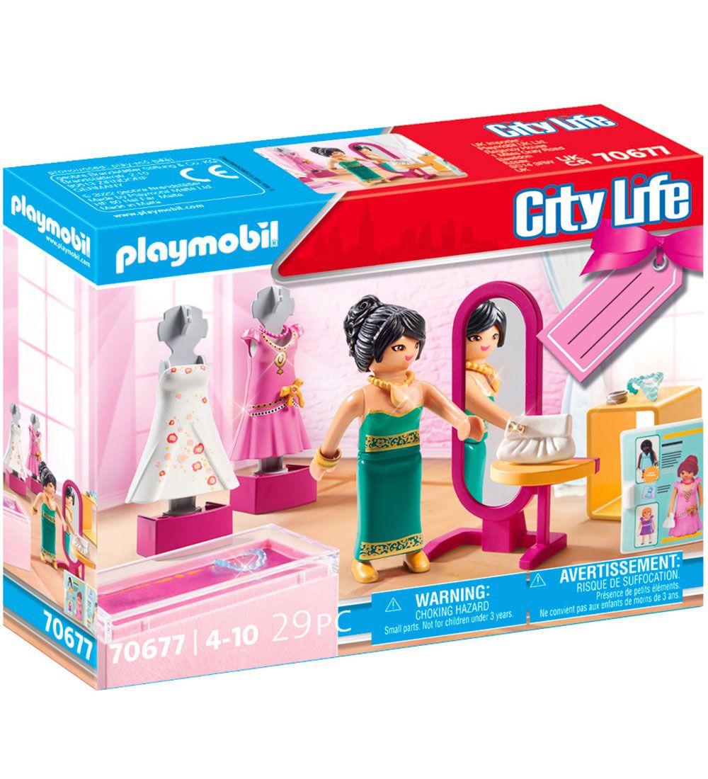 Playmobil City Life - Gavest Festlig Modebutik - 70677 - 29 Del