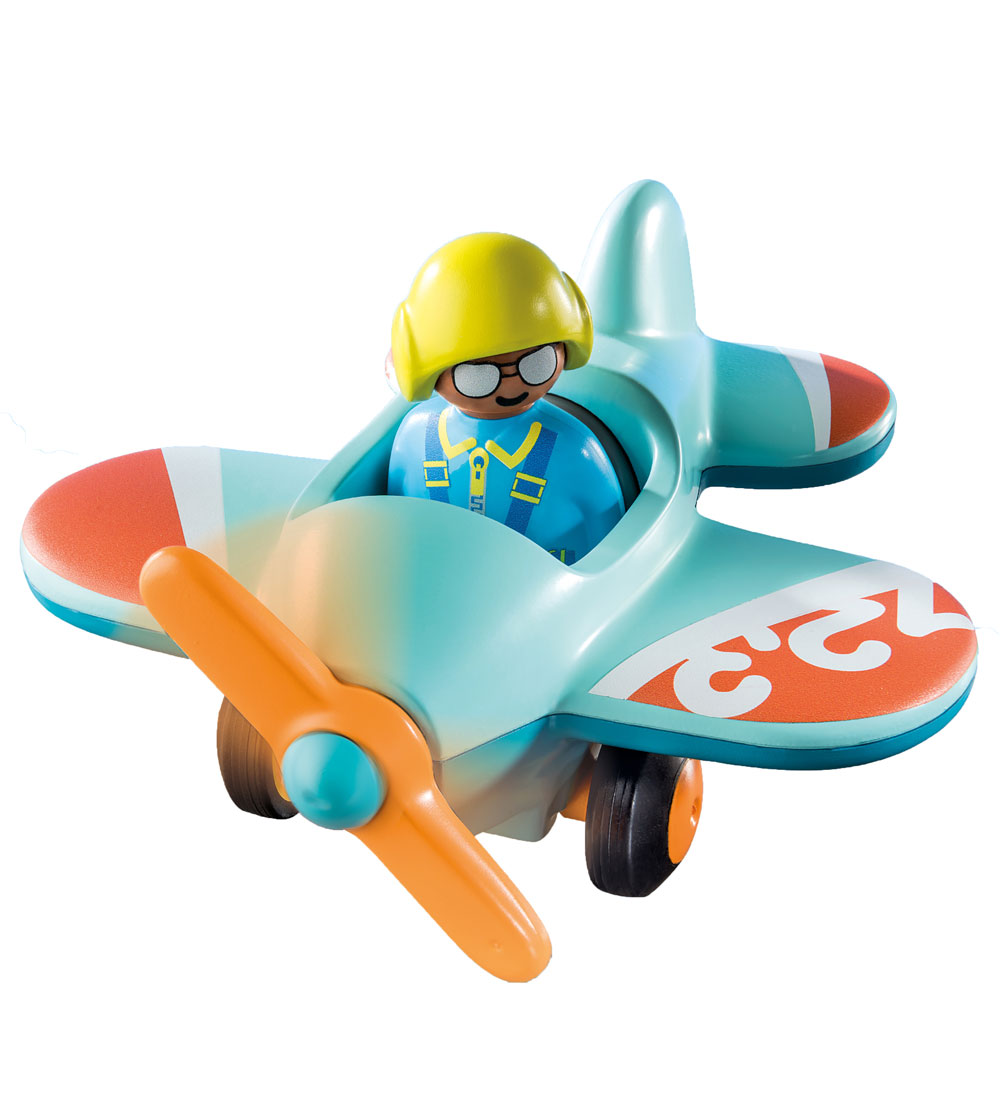 Playmobil 1.2.3 - Flyvemaskine - 71159 - 2 Dele