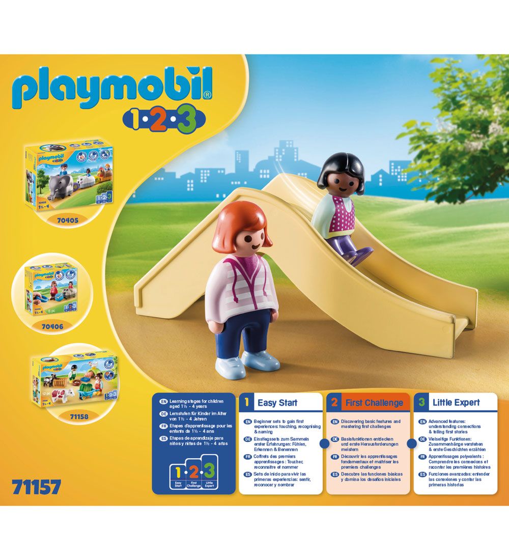 Playmobil 1.2.3 - Legeplads - 71157 - 10 Dele