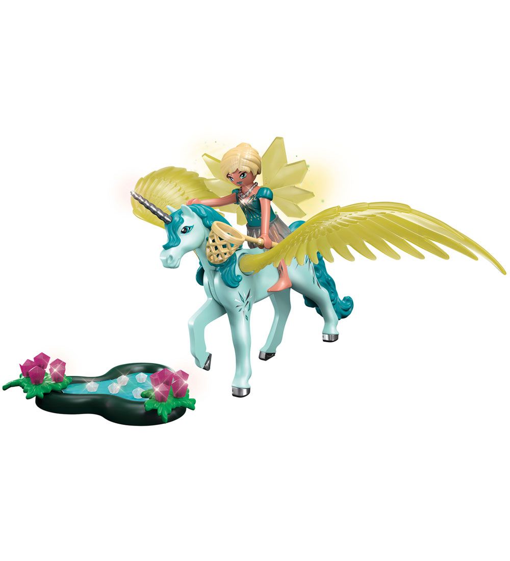 Playmobil Ayuma - Crystal Fairy Med Enhjørning - 70809 - 30 Dele