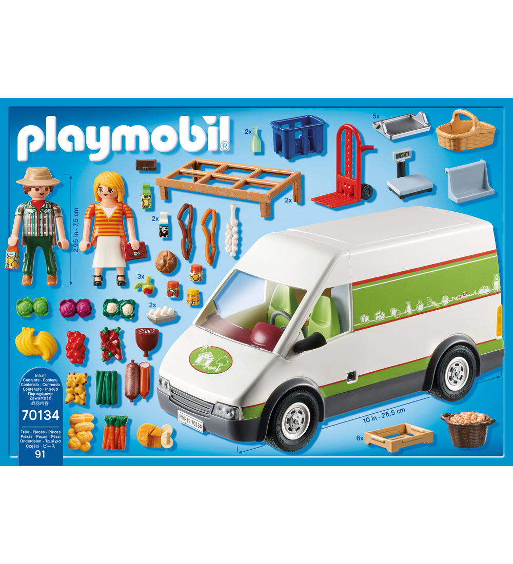 Playmobil Country - Mobile Farm Market - 70134 - 91 Dele