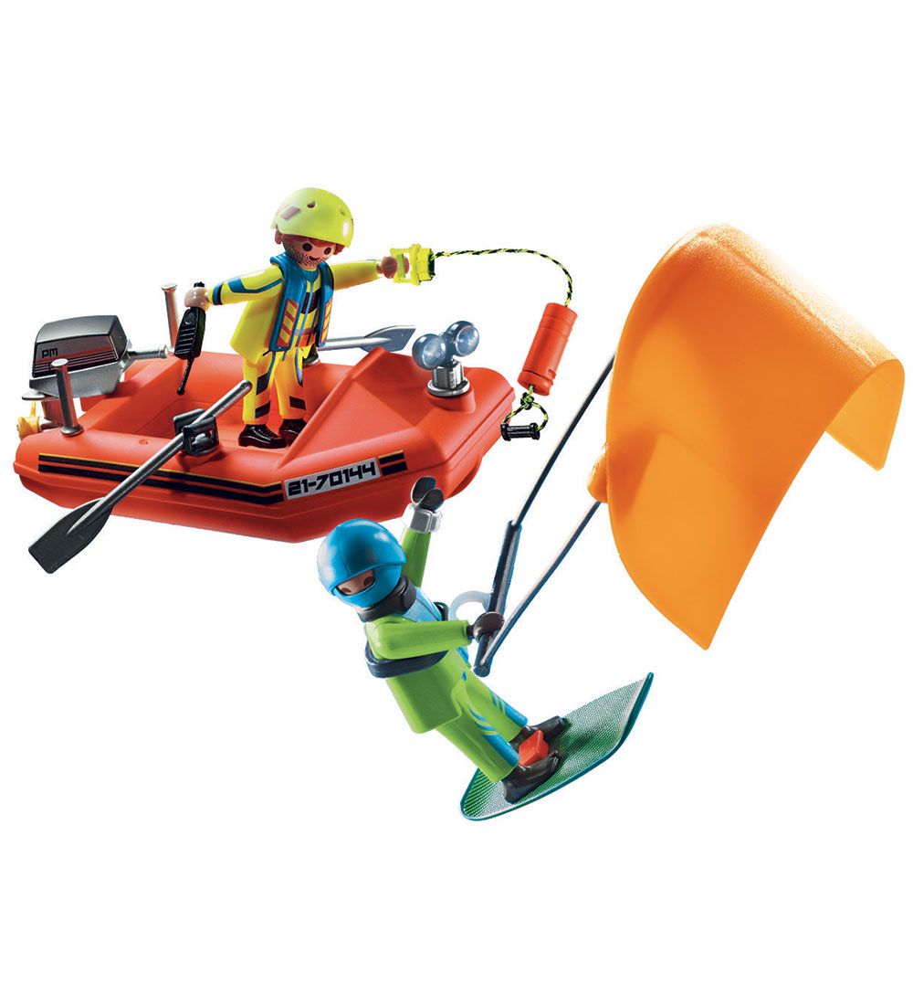 Playmobil City Action - Skibsredning Med Båd - 70144 - 30 Dele