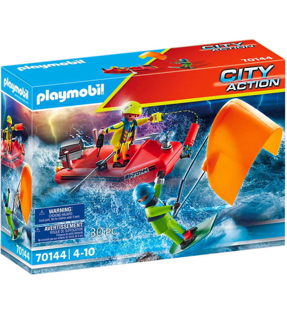 Playmobil City Action - Skibsredning Med Båd - 70144 - 30 Dele