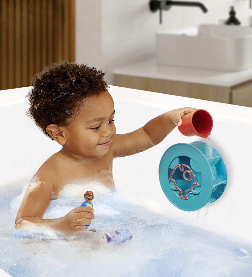 Playmobil 1.2.3 Aqua - Vandhjul Med Babyhaj - 70636 - 6 Dele