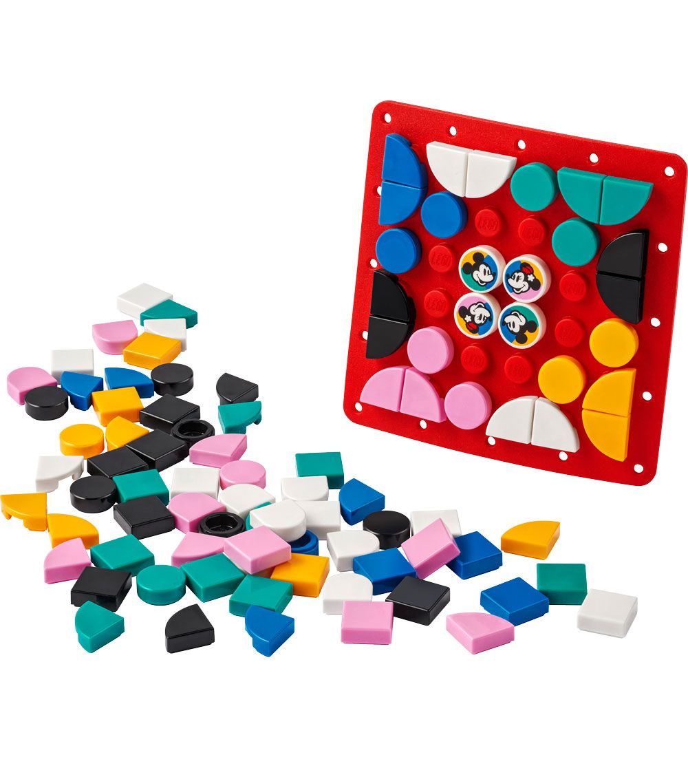 LEGO® DOTS - Mickey Mouse og Minnie Mouse påsyningsmærke 41963 -
