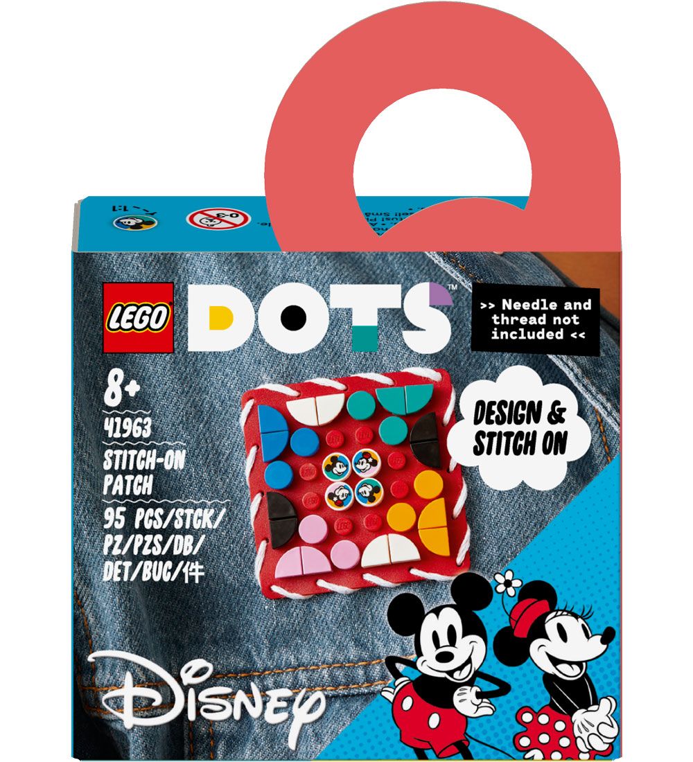 LEGO® DOTS - Mickey Mouse og Minnie Mouse påsyningsmærke 41963 -