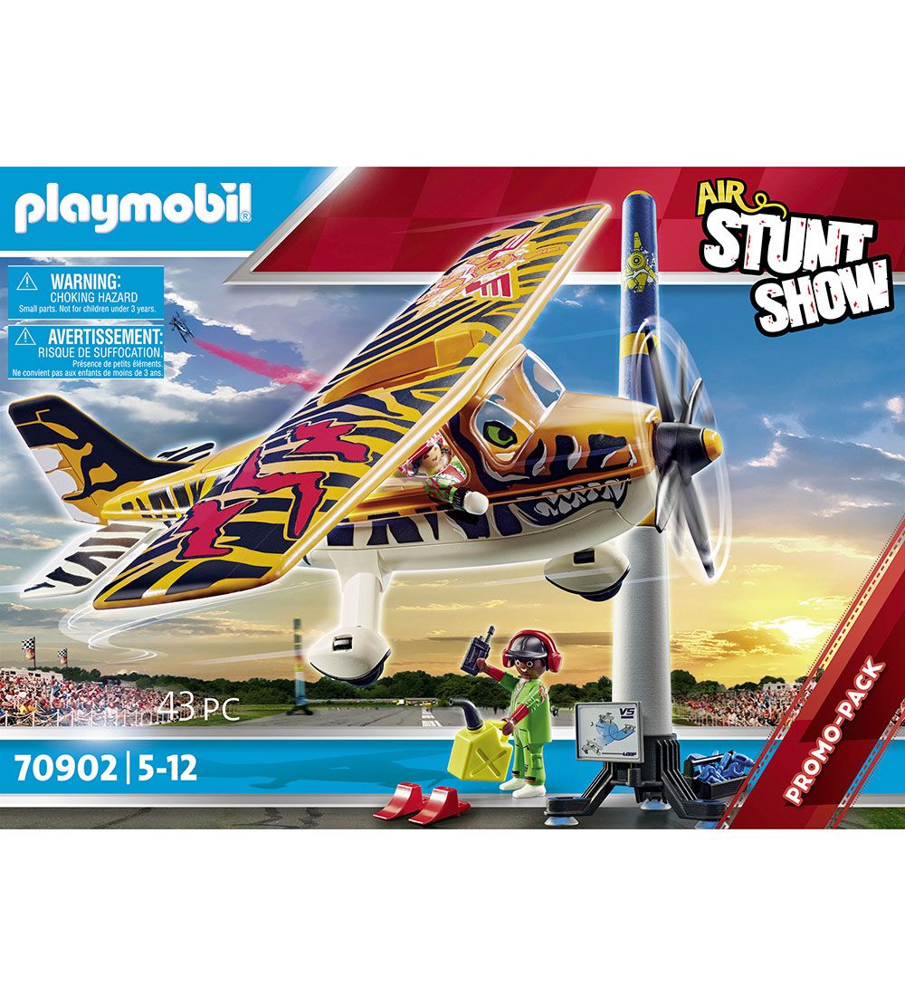 Playmobil Air Stuntshow - Propelflyet Tiger - 70902 - 43 Dele