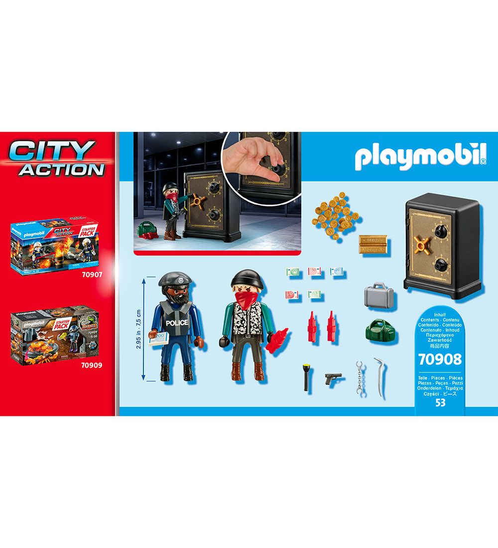 Playmobil City Action - Starter Pack Pengeskabstyv - 70908 - 53