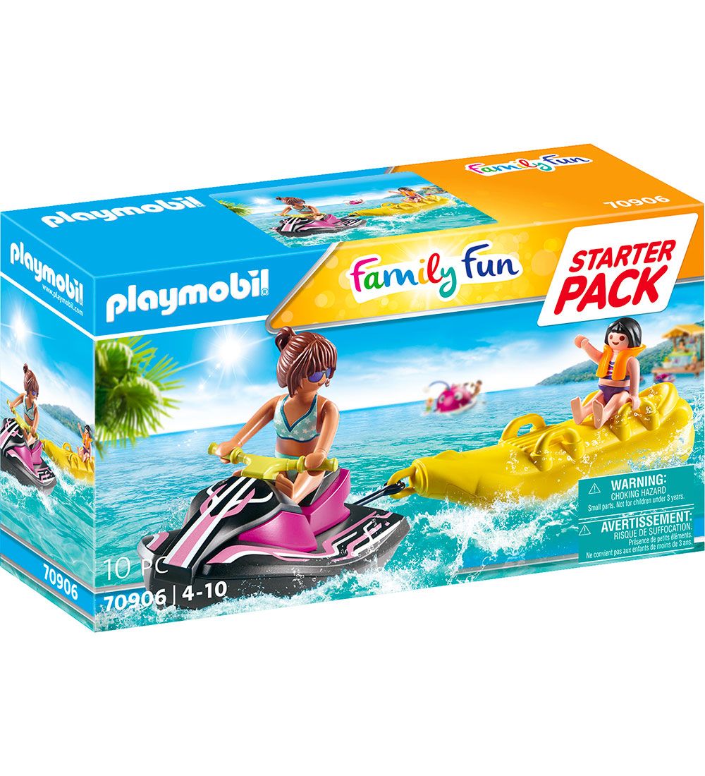 Playmobil Family Fun - Starter Pack Vandscooter Med Bananbd - 7