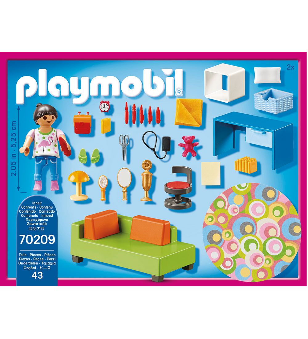 Playmobil Dollhouse - Teenager's Room - 70209 - 43 Dele