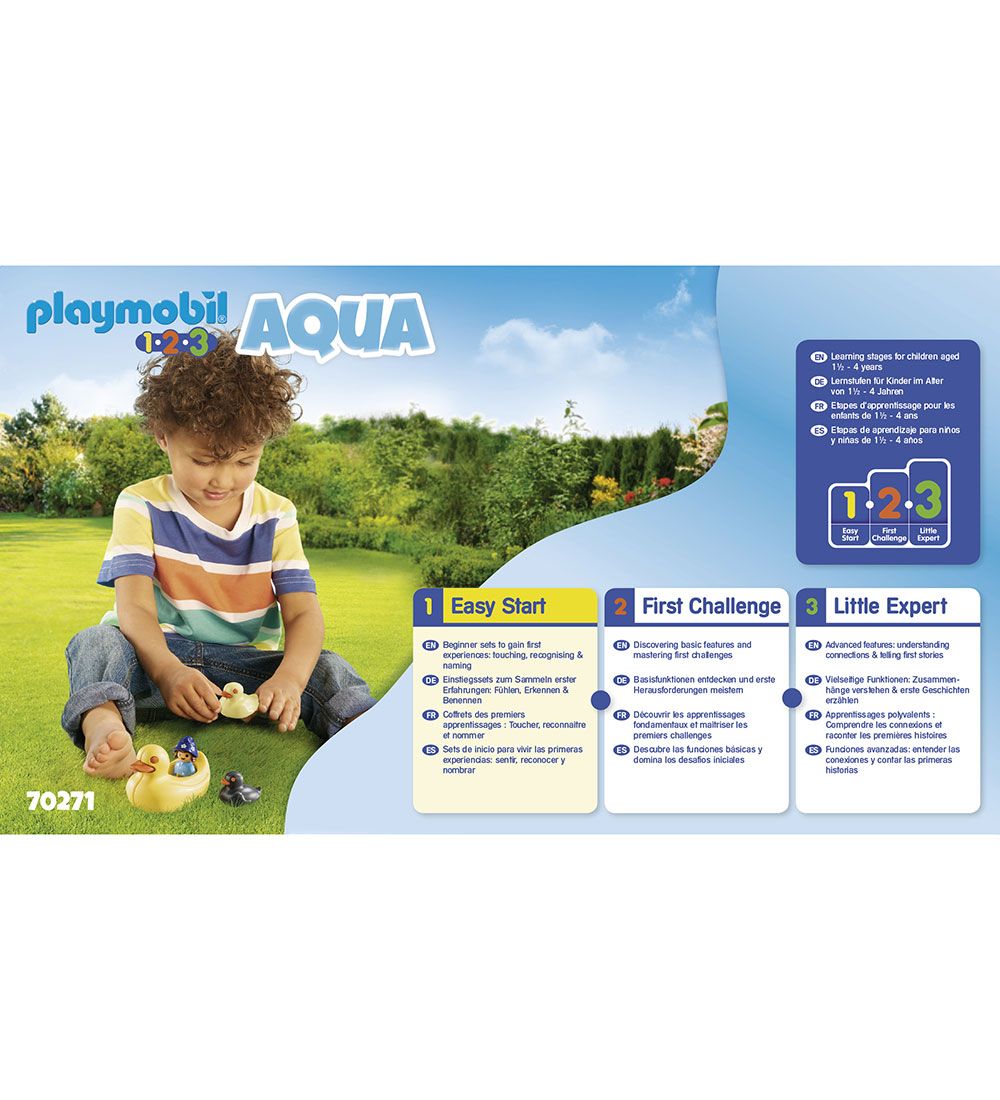Playmobil 1.2.3 Aqua - Andefamilie - 70271 - 5 Dele