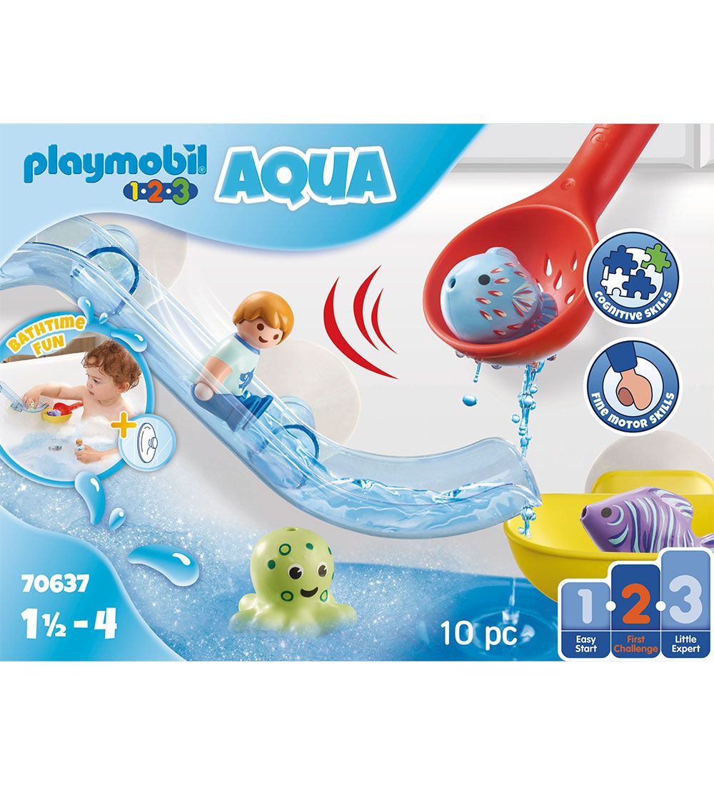Playmobil 1.2.3 Aqua - Fangst Med Havdyr - 70637 - 10 Dele