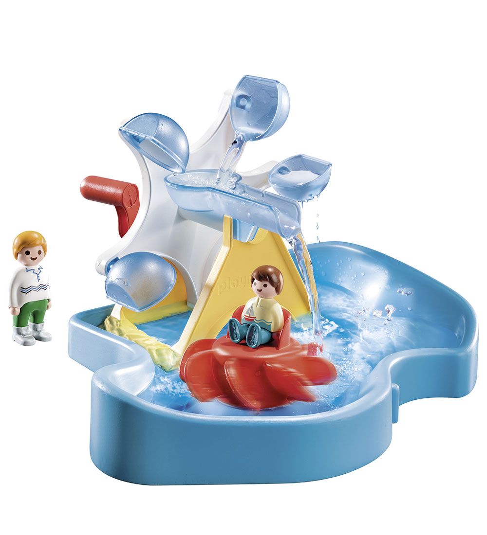 Playmobil 1.2.3 Aqua - Vandhjul Med Karrusel - 70268 - 8 Dele