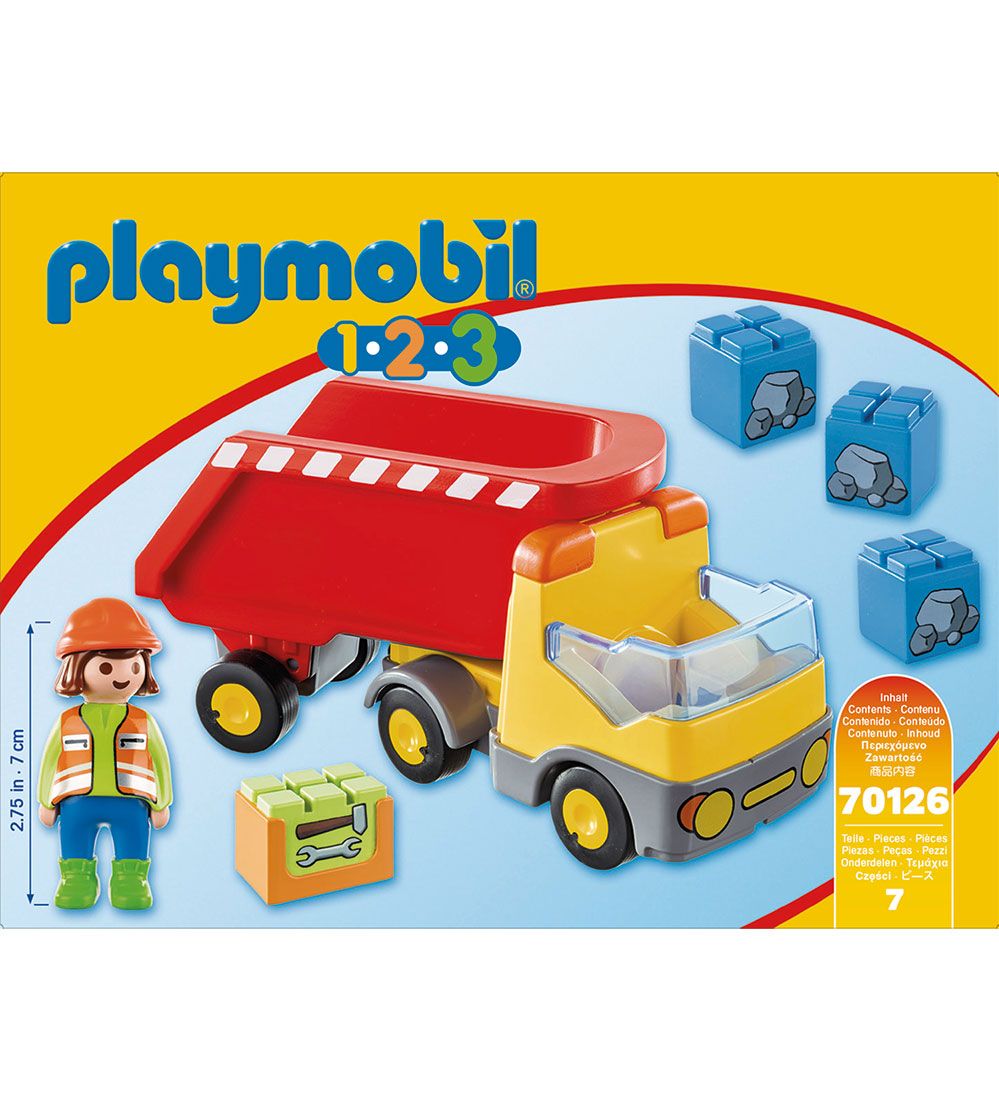 Playmobil 1.2.3 - Lastbil - 70126 - 7 Dele