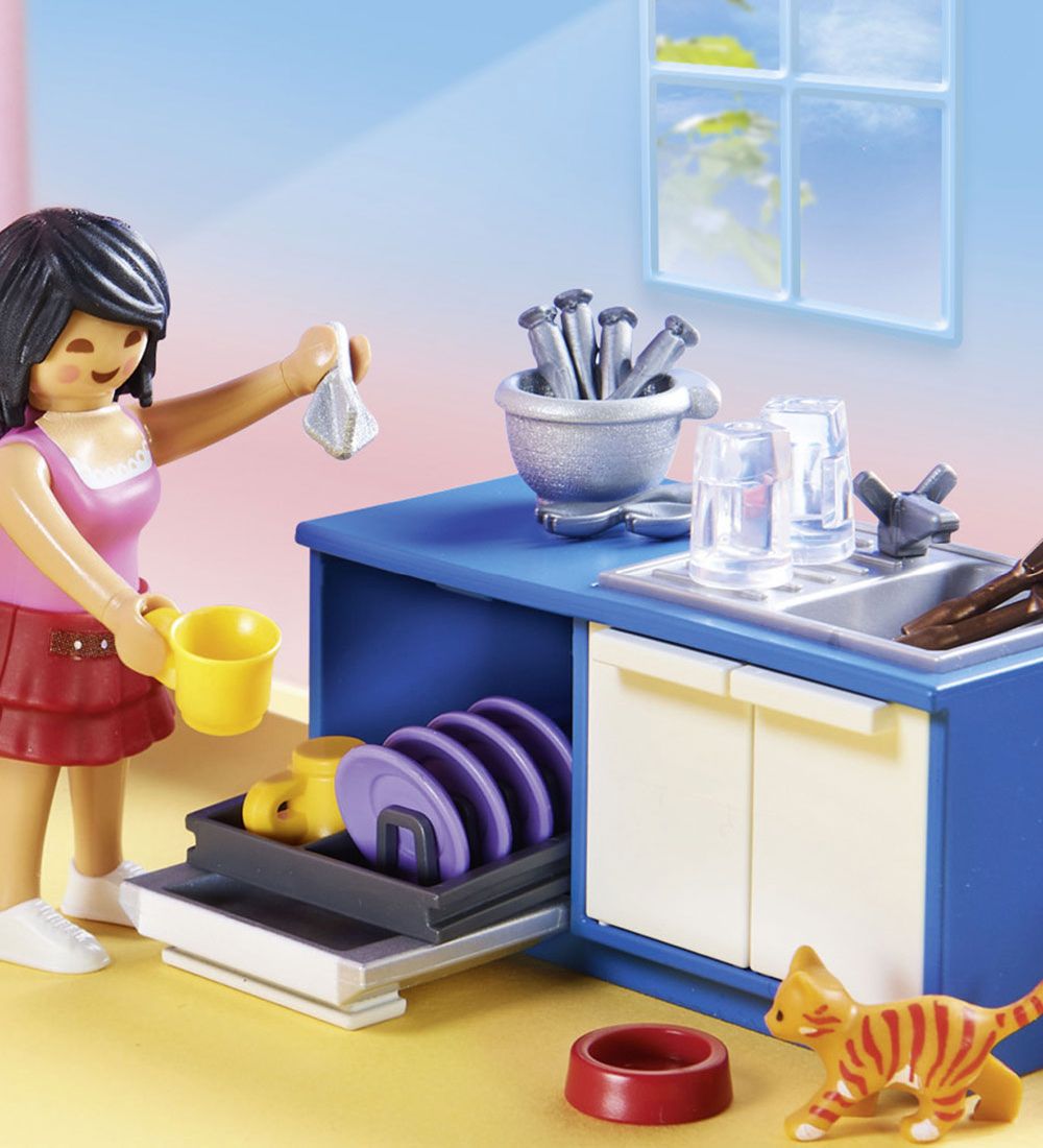 Playmobil Dollhouse - Family Kitchen - 70206 - 129 Dele