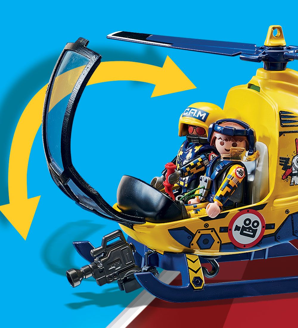 Playmobil Air Stuntshow - Filmhold-Helikopter - 70833 - 36 Dele