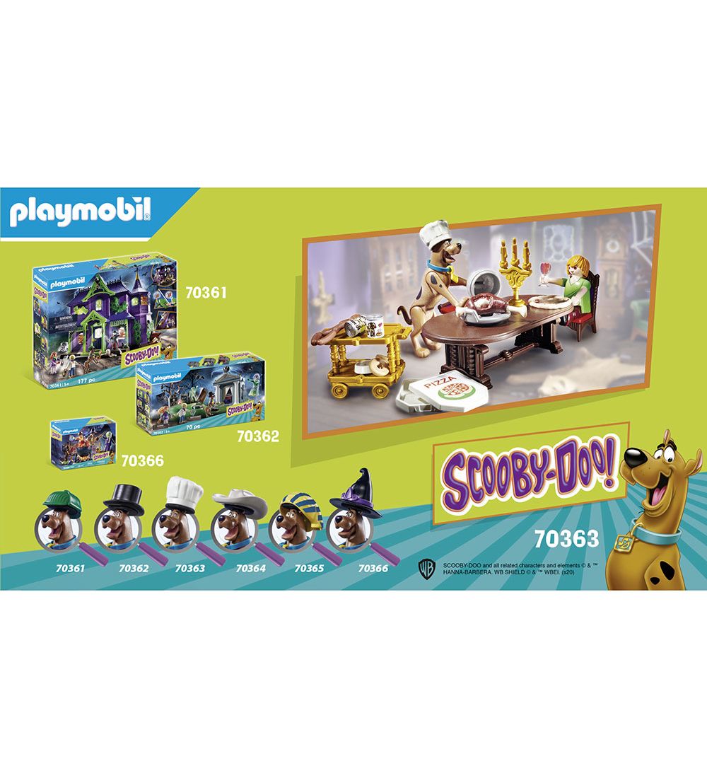 Playmobil Scooby-Doo - Aftensmad Med Shaggy - 70363 - 42 Dele