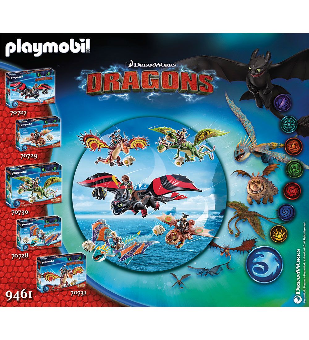 Playmobil Dragon Racing - Gorbet Med Fårekaster - 9461 - 41 Dele