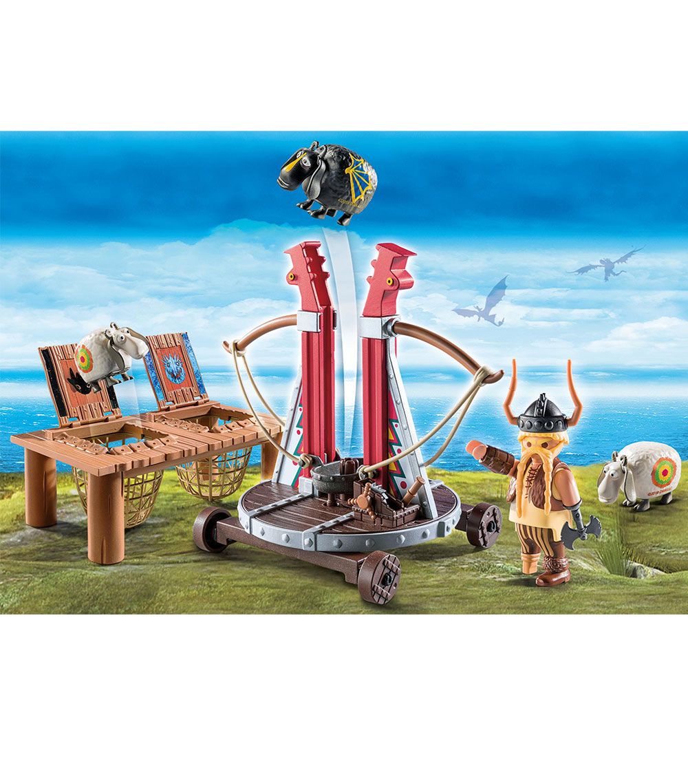 Playmobil Dragon Racing - Gorbet Med Fårekaster - 9461 - 41 Dele