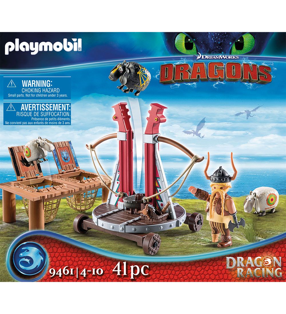Playmobil Dragon Racing - Gorbet Med Fårekaster - 9461 - 41 Dele