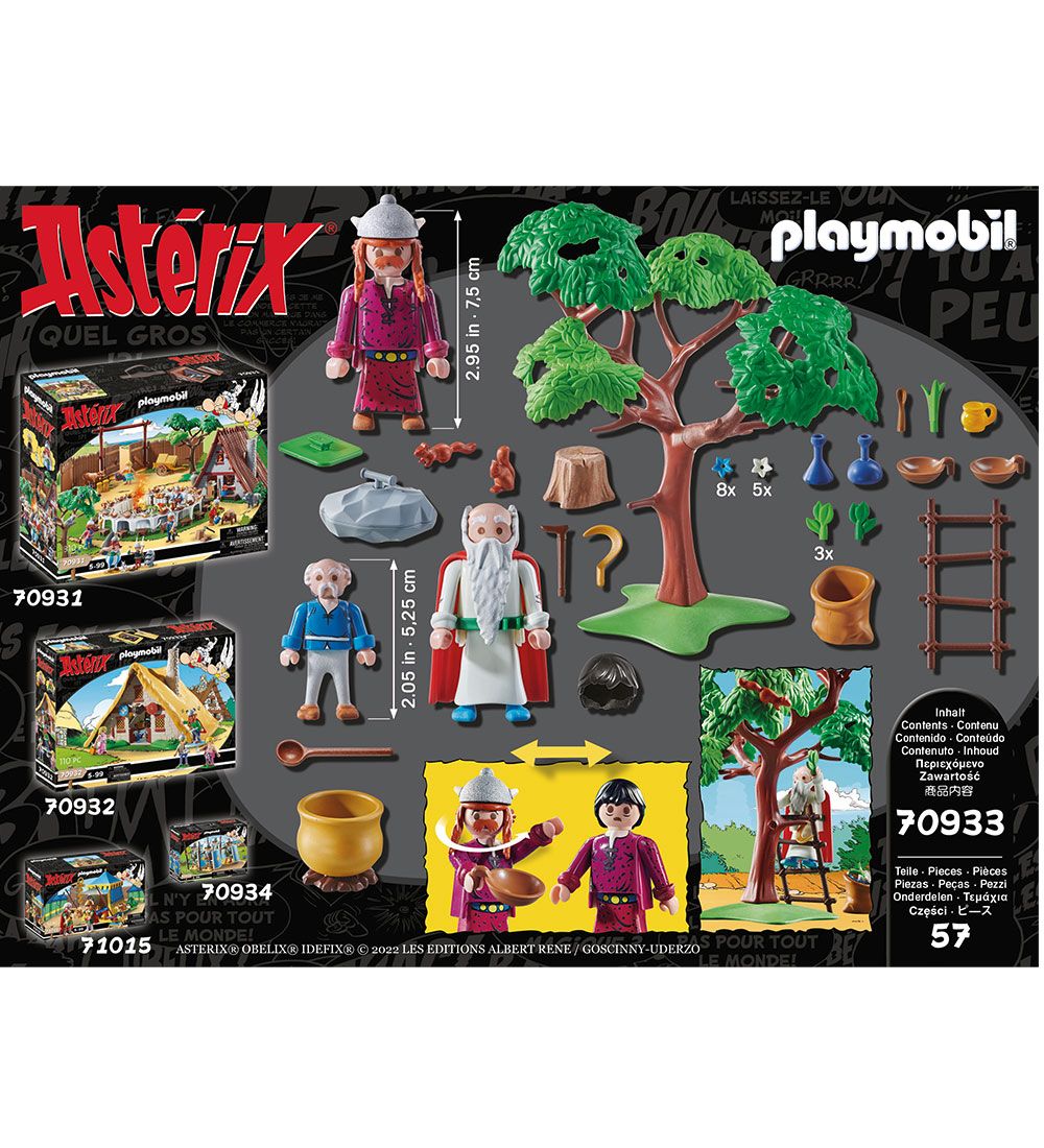 Playmobil Asterix - Miraculix Med Trylledrik - 70933 - 57 Dele