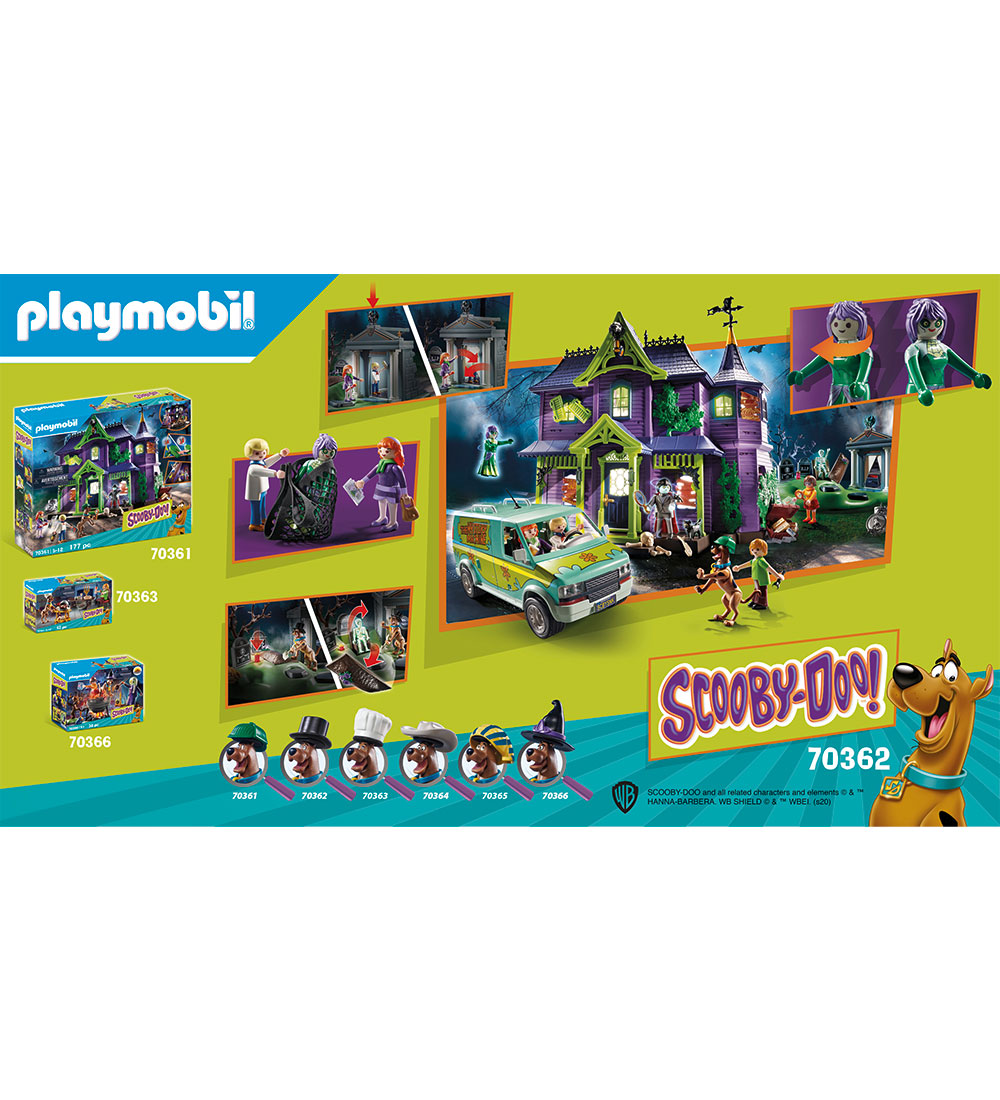 Playmobil Scooby-Doo - Eventyr På Kirkegården - 70362 - 70 Dele