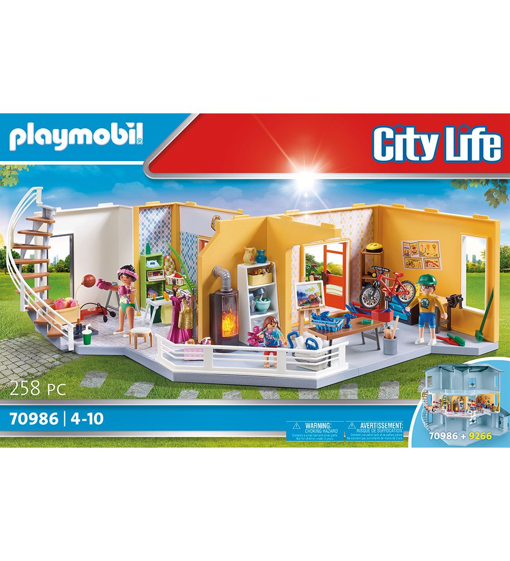 Playmobil City Life - Etageudvidelse Bolig - 70986 - 258 Dele
