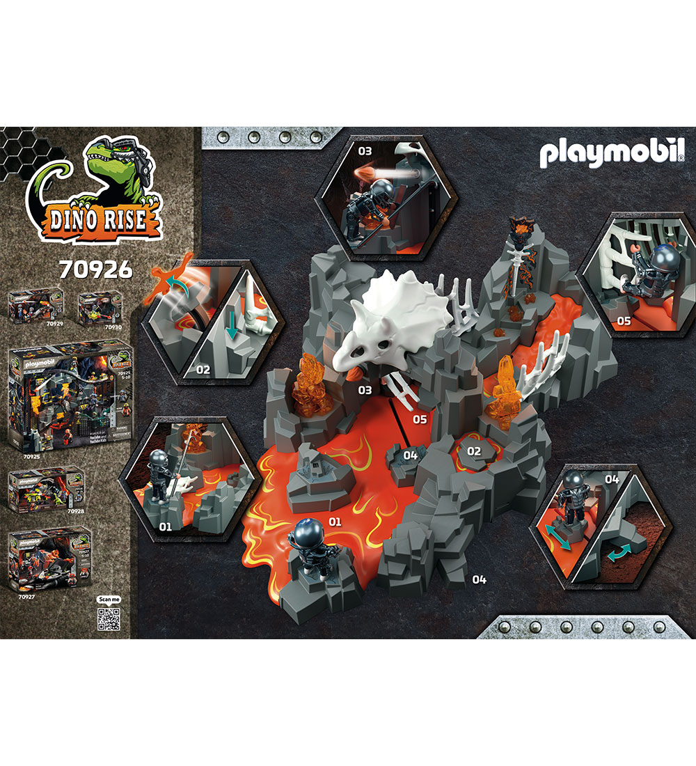 Playmobil Dino Rise - Vogter Af Lavakilden - 70926 - 43 Dele