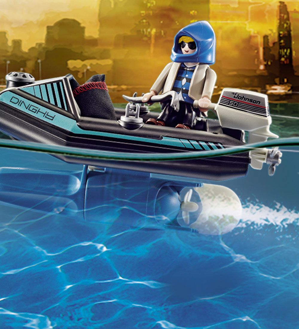 Playmobil City Action - Politi-Jetpack: Anholdelse Af Kunsttyven