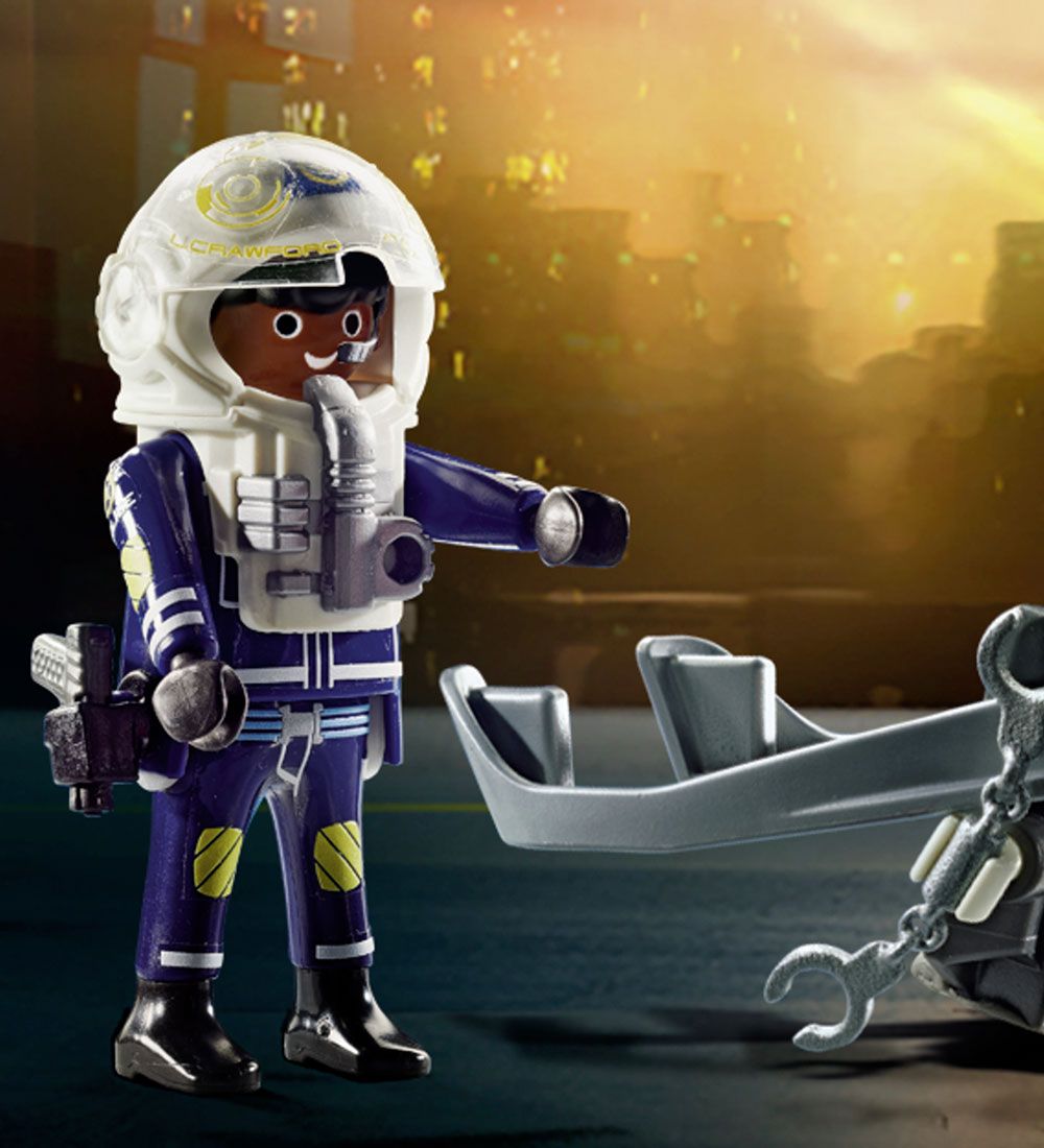 Playmobil City Action - Politi-Jetpack: Anholdelse Af Kunsttyven