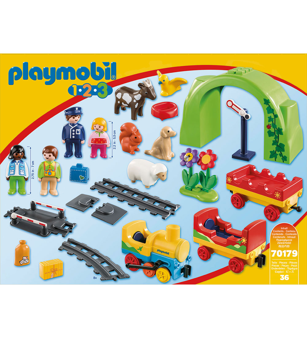 Playmobil 1.2.3 - Mit Frste Togst - 70179 - 36 Dele