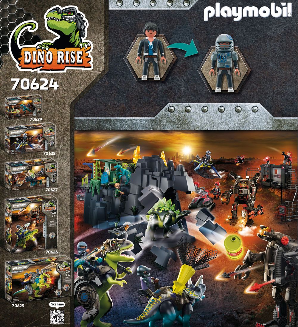 Playmobil Dino Rise - T-Rex: Battle Of The Giants - 70624 - 84 D