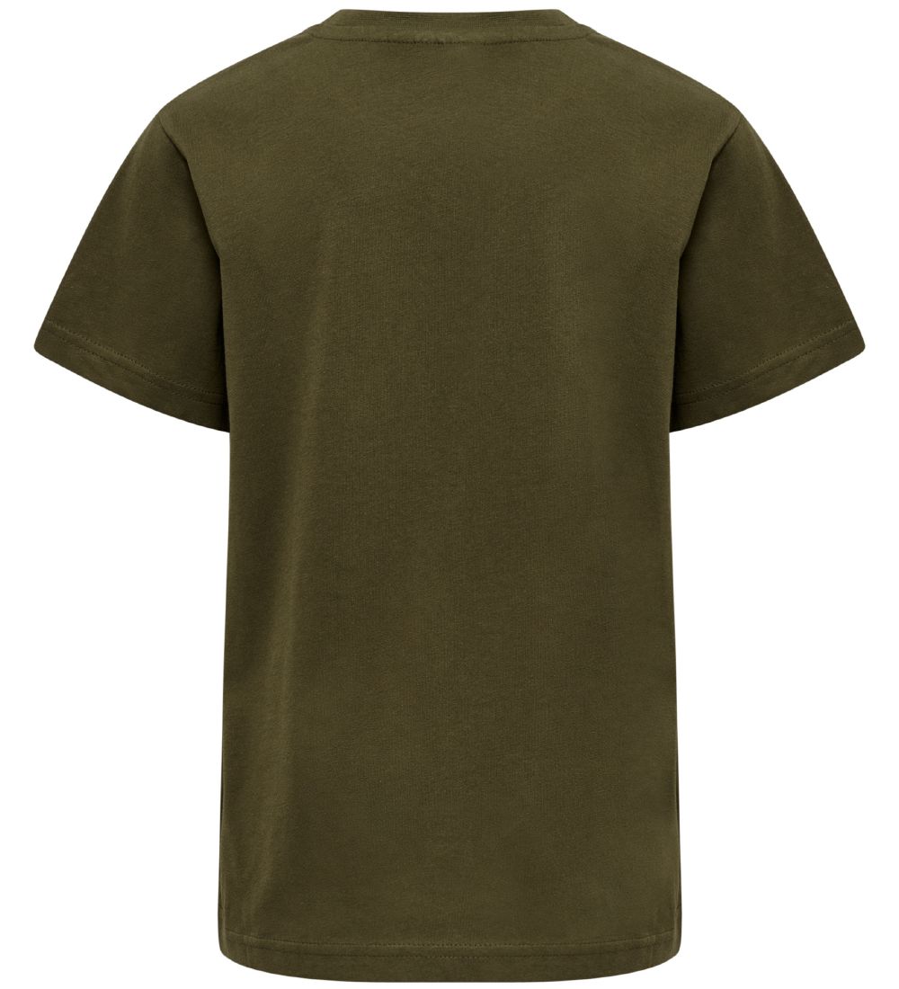 Hummel T-shirt - hmlTres - Dark Olive m. Logo