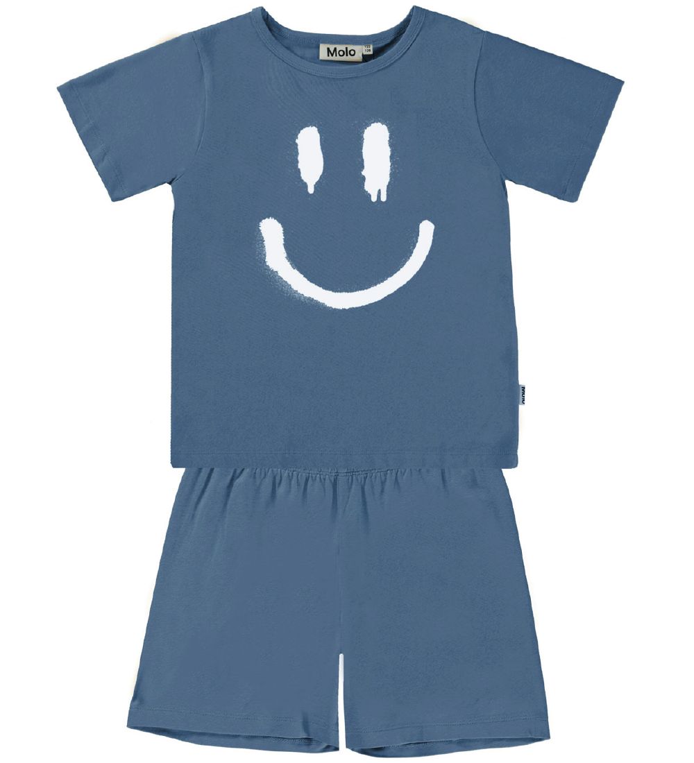 Molo T-shirt/Shorts St - Luvis - Atlas Blue