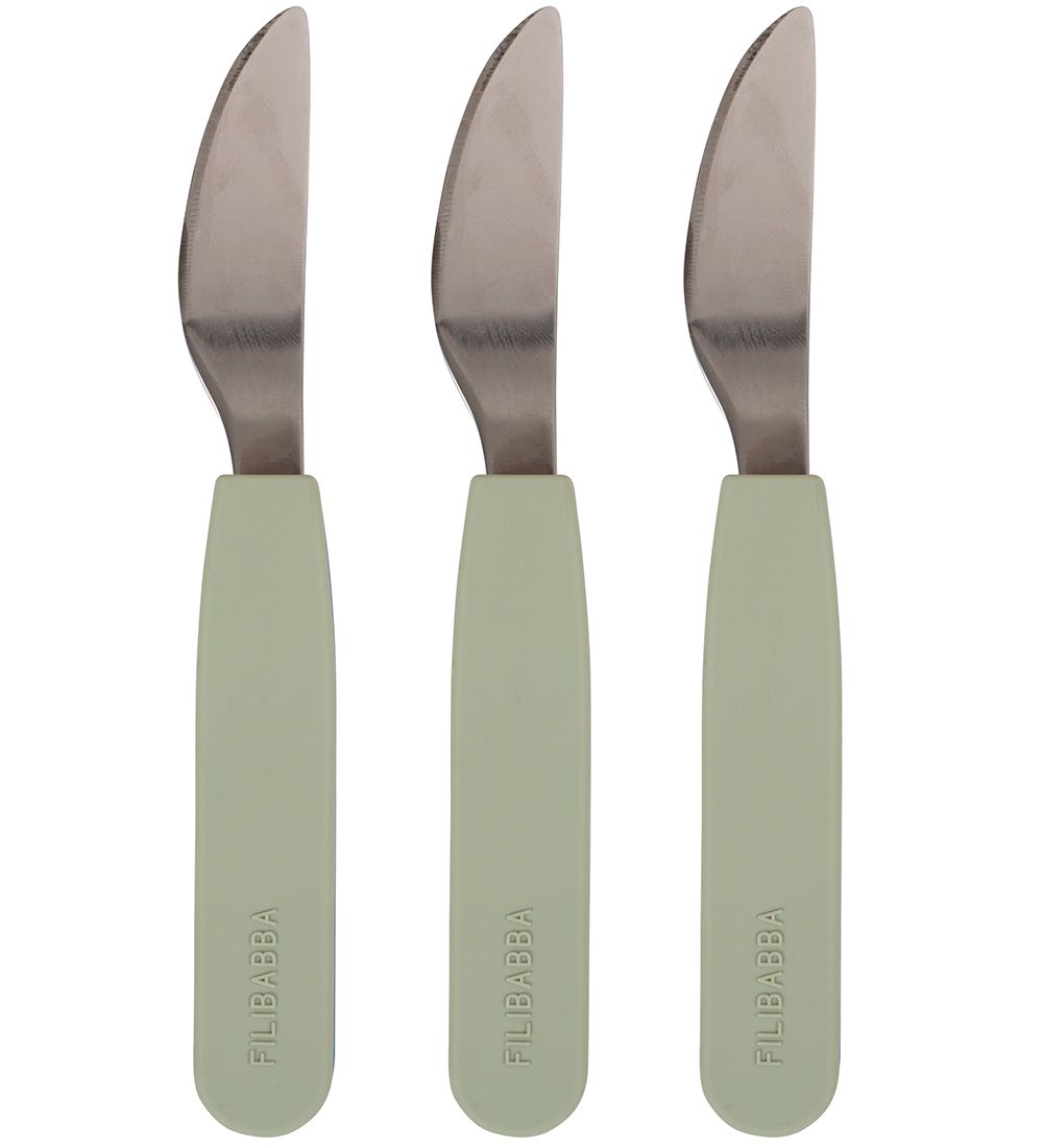 Filibabba Silikone Knive - 3-Pak - Green