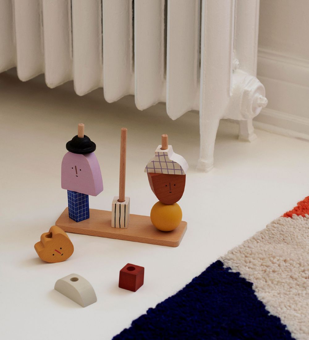 Ferm Living Stablelegetøj - Character Stacking Blocks - Multi