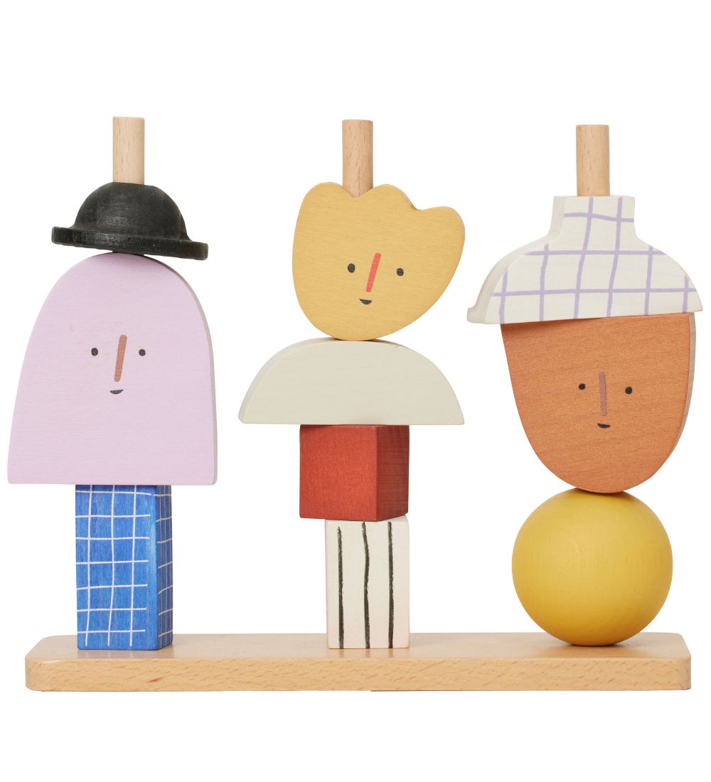 Ferm Living Stablelegetøj - Character Stacking Blocks - Multi