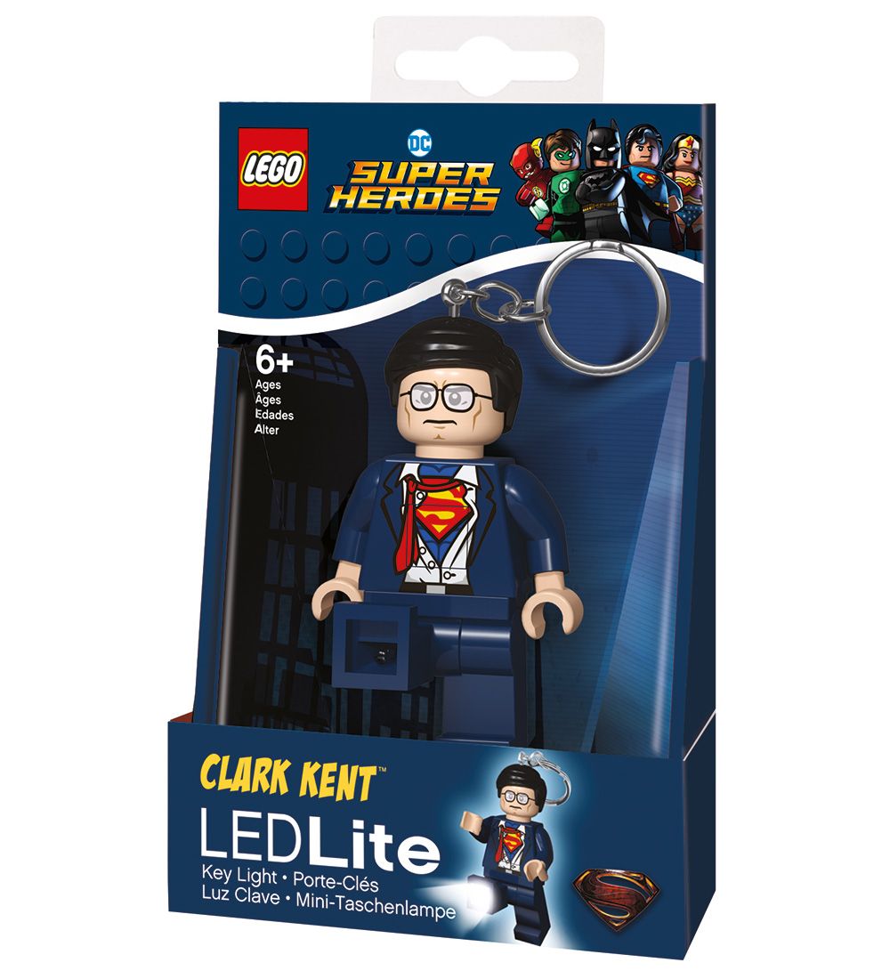 LEGO® DC Nøglering m. Lommelygte - LEGO® Clark Kent