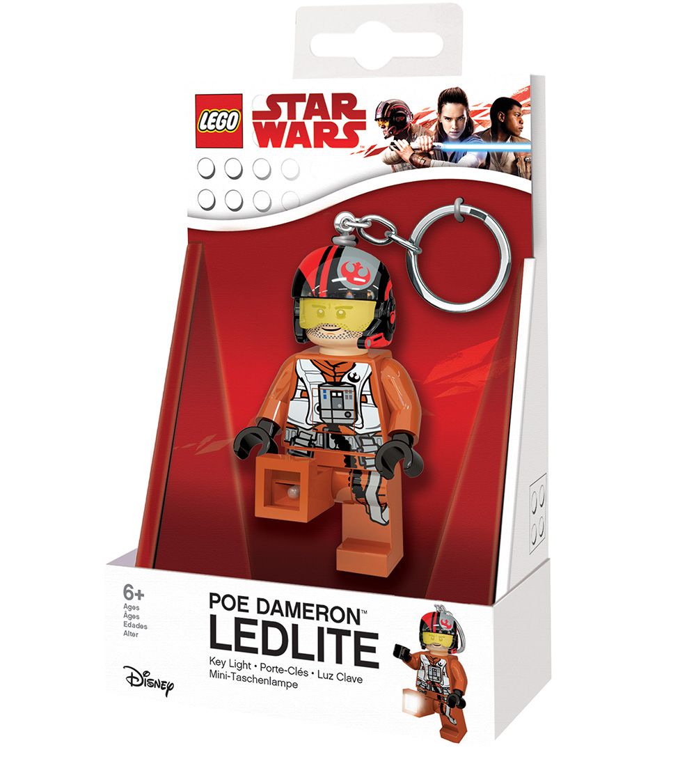 LEGO® Star Wars Nøglering m. Lommelygte - LEGO® Poe Dameron