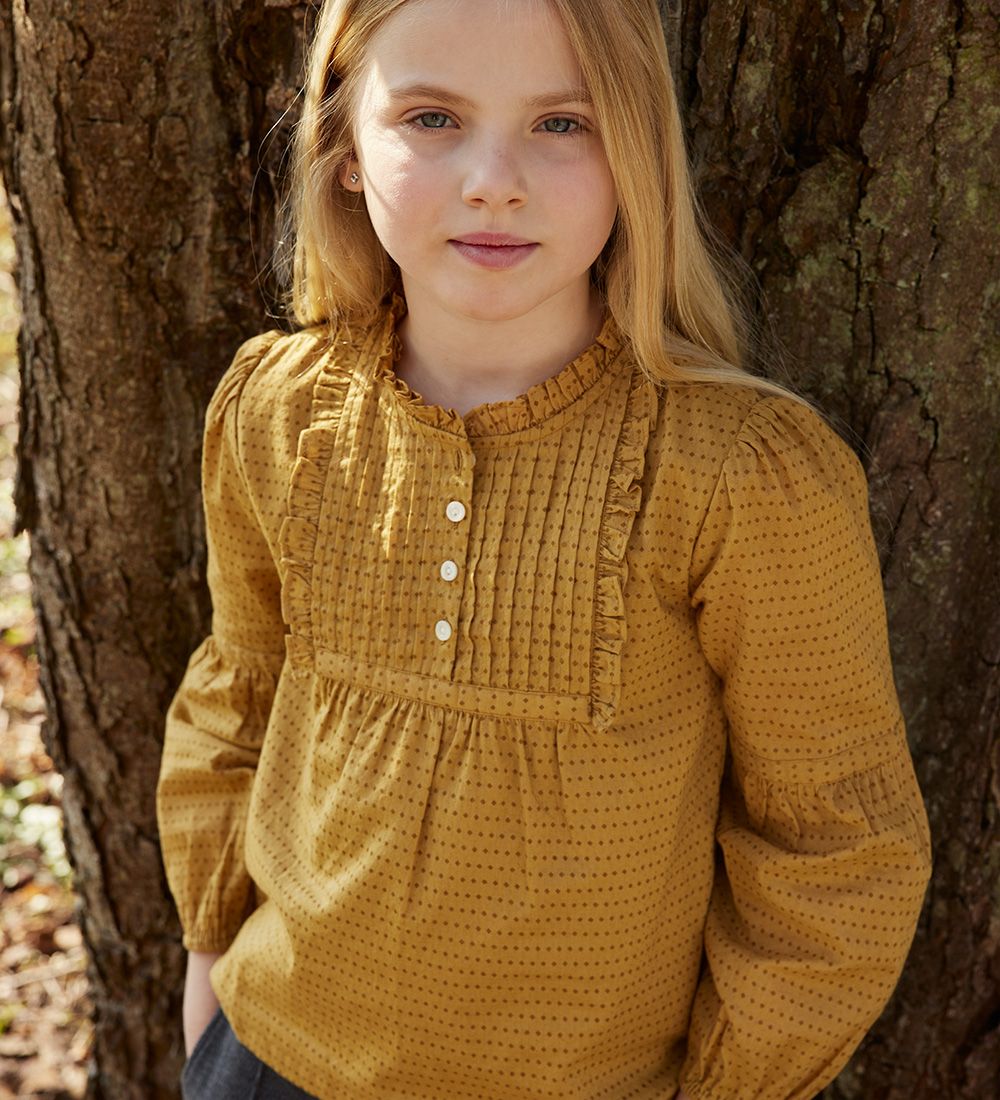 Noa Noa miniature Bluse - Sophia - Print Golden Brown