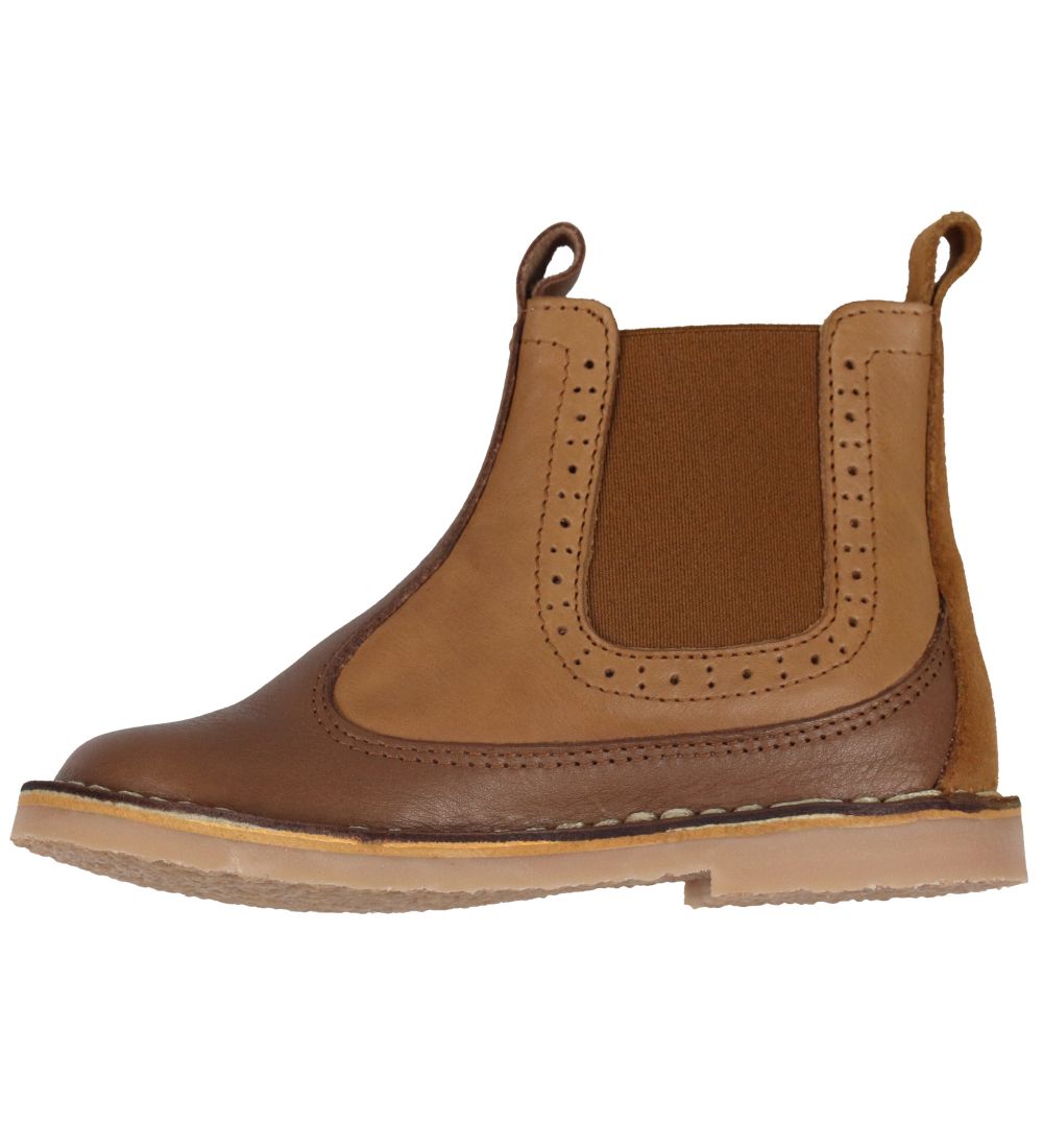 Pom Pom Støvler - Chelsea -  Camel