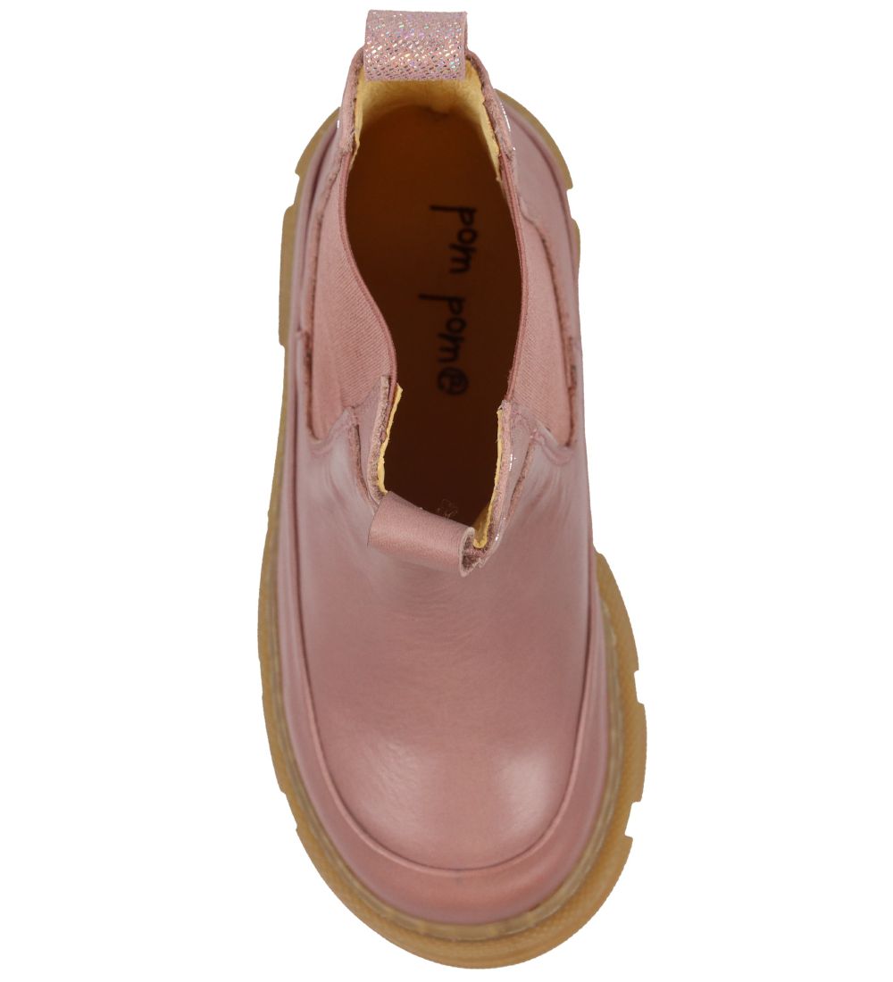 Pom Pom Støvler - Chunky Chelsea Boot - Rose
