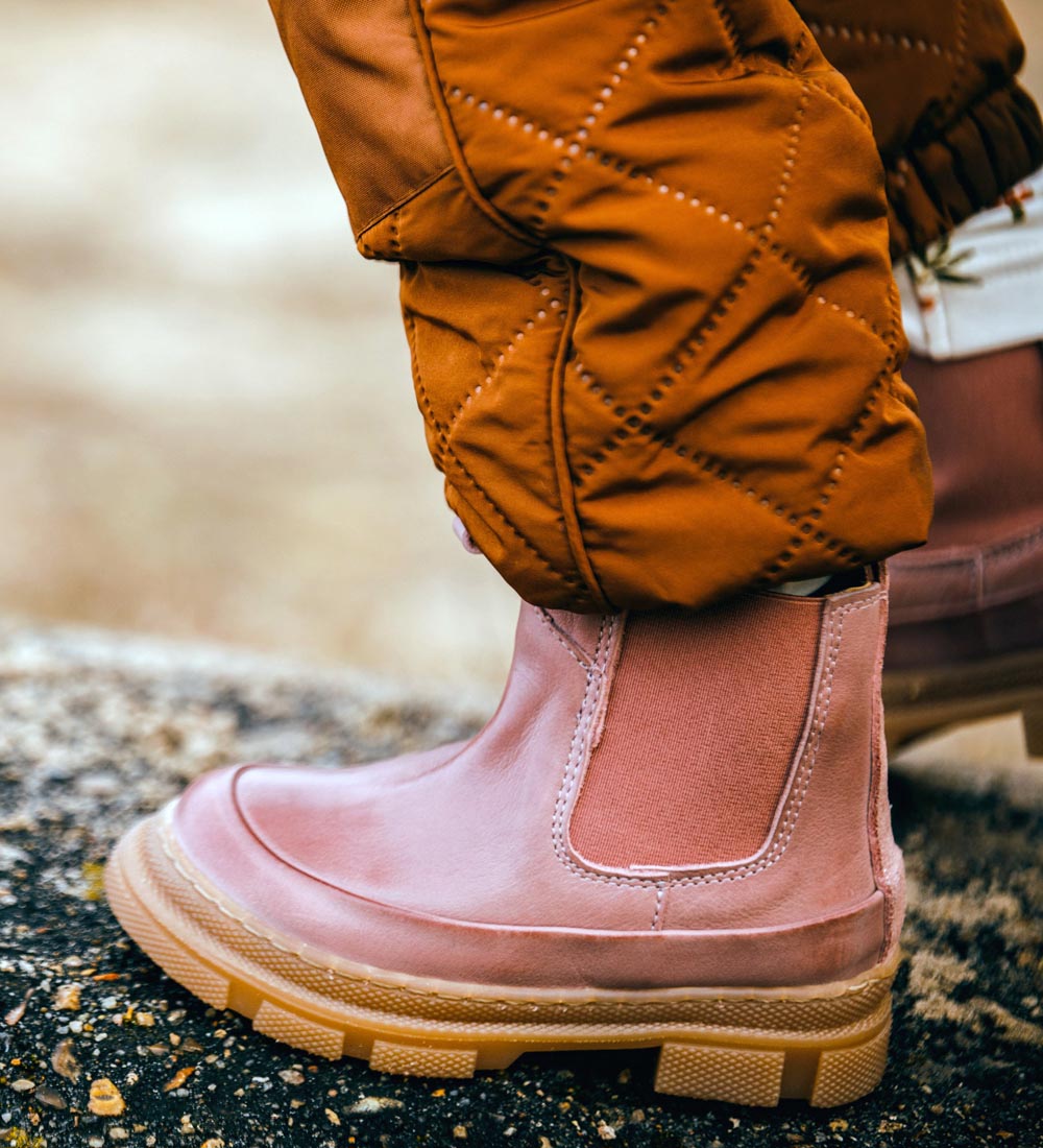 Pom Pom Støvler - Chunky Chelsea Boot - Rose