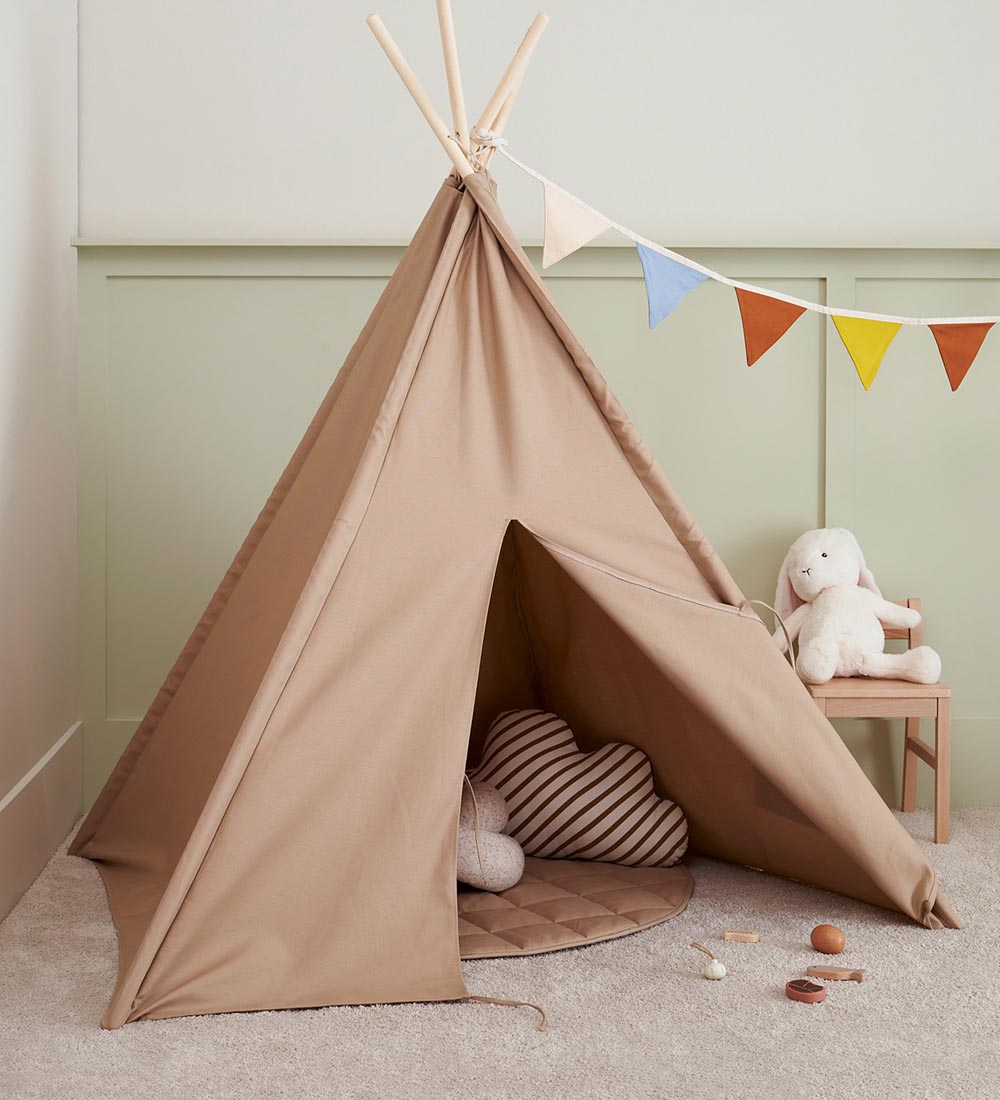 Kids Concept Legetæppe - 100 cm - Beige