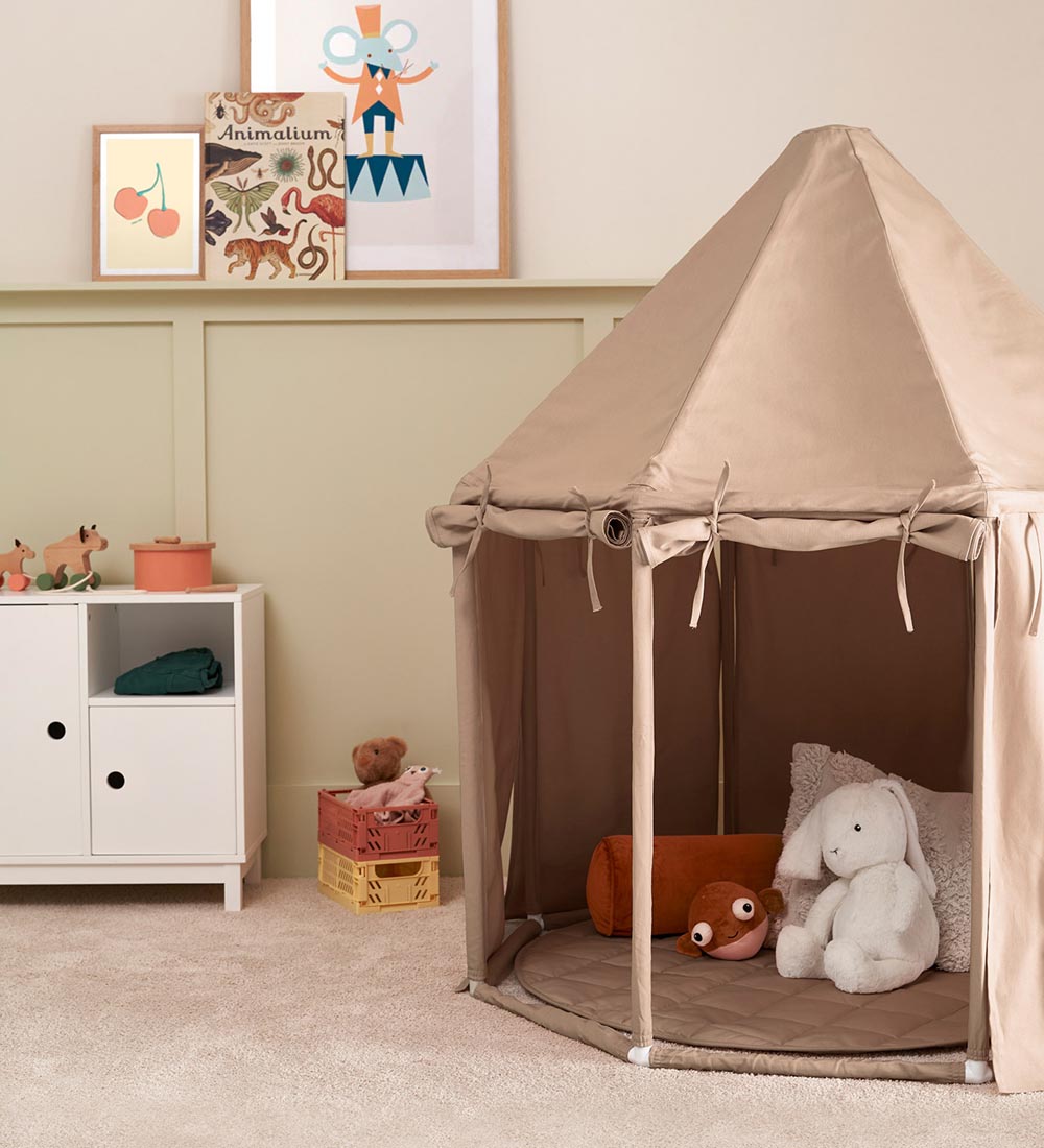 Kids Concept Legetæppe - 100 cm - Beige